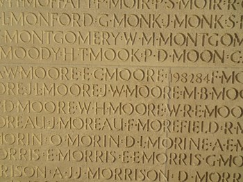 J.W. Moore, Vimy Memorial, Apr. 9, 2017